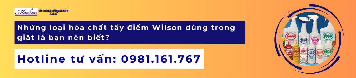 Những loại hóa chất tẩy điểm Wilson dùng trong giặt là bạn nên biết
