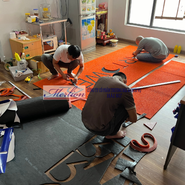 Dịch vụ làm thảm logo 3m tại Hải Sư